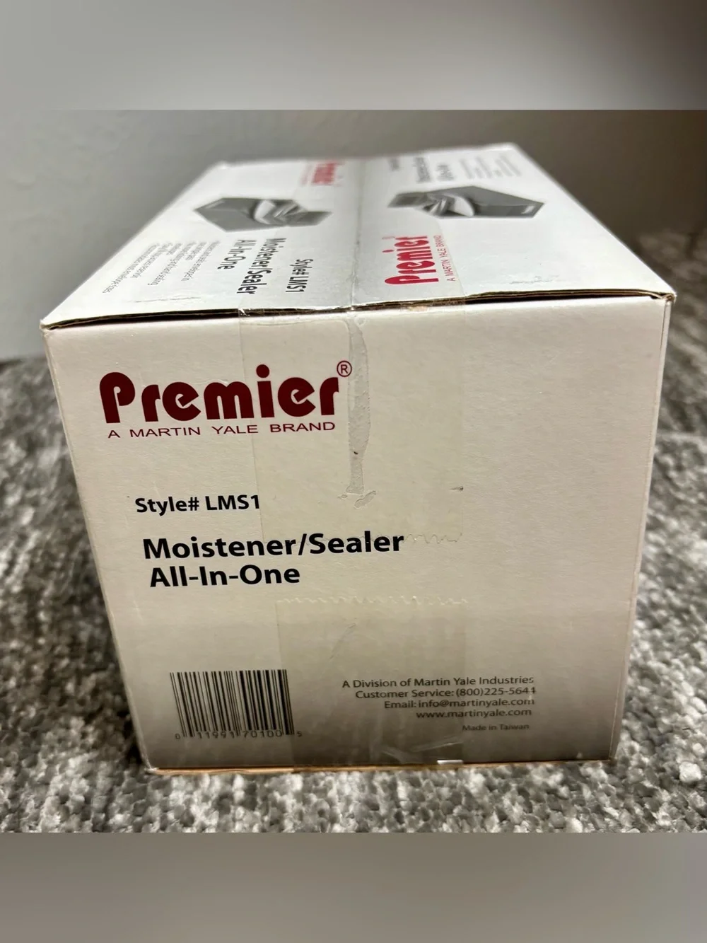 Premier Black Envelope Moistener Sealer office mailing equipment, manual use,